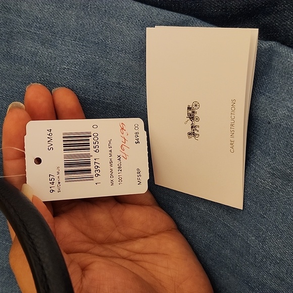 NWT NBU COACH MIA SATCHEL IN DENIM - Picture 10 of 16